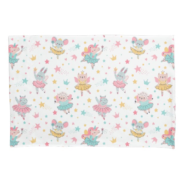  Ballet Animal Dancers Pillowcase (Front)