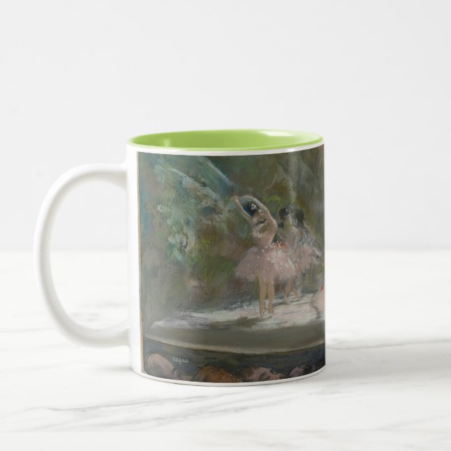 Ballet at the Paris Opéra – Edgar Degas Two-Tone Coffee Mug (Left)