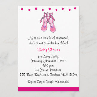 Ballet Baby Shower Invitations