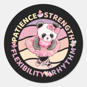 Ballet Ballerina Dancer - Girls Inspirational Classic Round Sticker