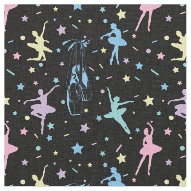 Ballet - Ballerina Dancer Shoes Fabric (Close Up)
