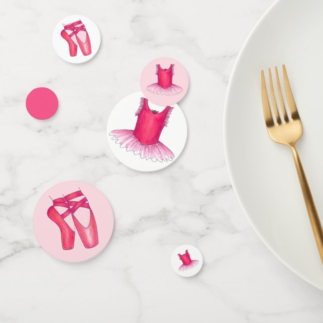 Ballet Ballerina Pointe Shoes Tutu Birthday Party Confetti (Group)