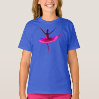 Ballet Ballerina Pose Glowing Violet Colours  