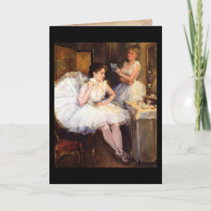 Ballet Ballerina Vintage Card
