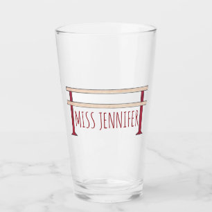 Ballet Barre Personalised Dance Teacher Ballerina Glass