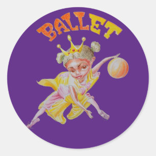 Ballet Basketball Girl Sticker