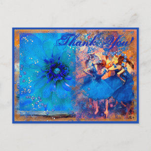 Ballet & Baubles Personalised, Thank You Postcard