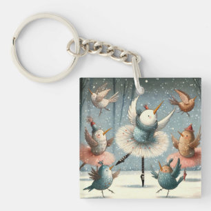 Ballet Birds Key Ring