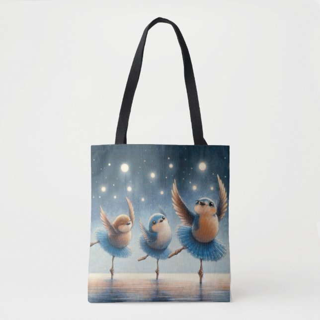 Ballet Birds Tote Bag (Front)