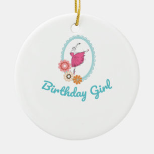 Ballet Birthday Birthday Outfit for Ballerina Ceramic Tree Decoration
