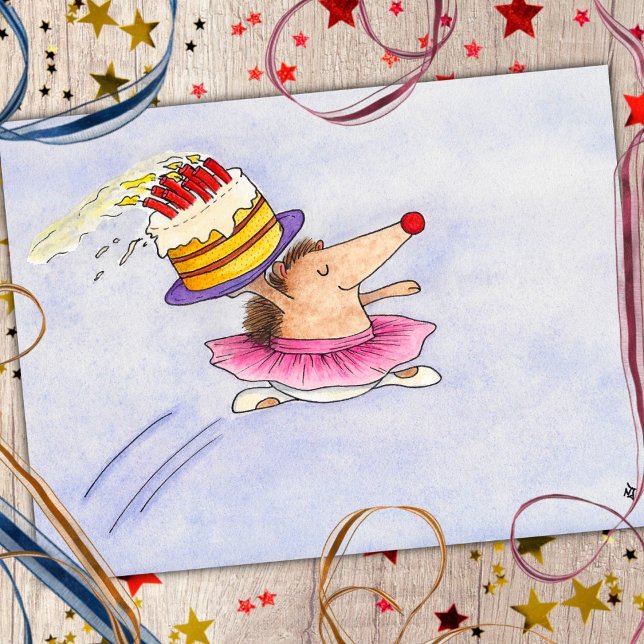 Ballet Birthday postcard by Nicole Janes (Creator Uploaded)
