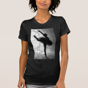 Ballet Black White Dancing Ballerina T-Shirt