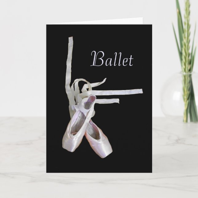'Ballet' Blank Greeting Card (Front)