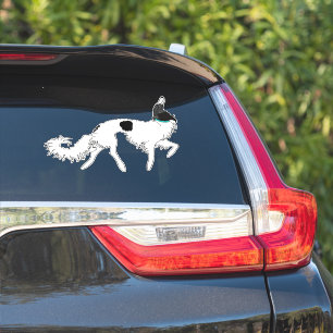 Ballet Borzoi Die Cut Vinyl Sticker