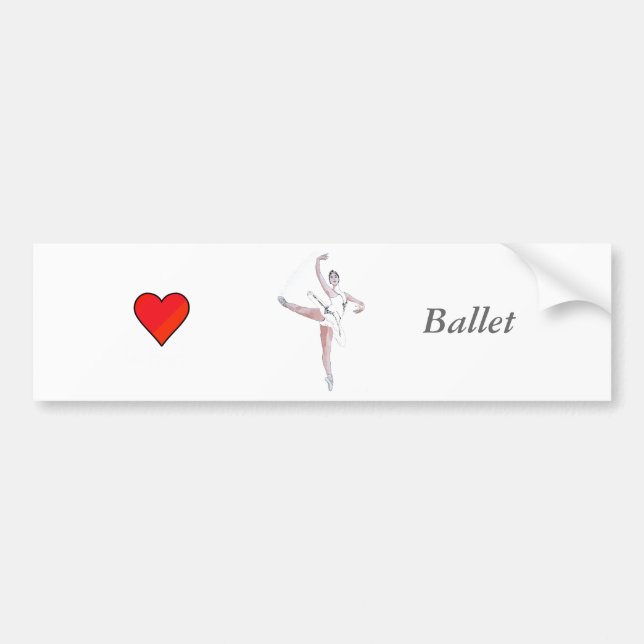 Ballet Bumper Sticker (Front)