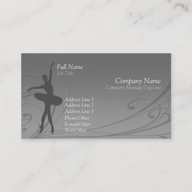 Ballet Business Card (Front)