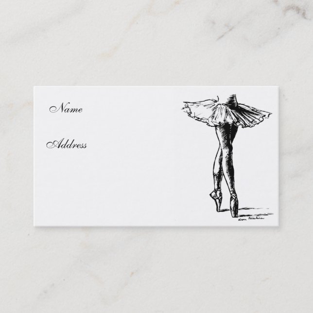 Ballet Business Card (Front)