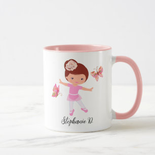Ballet Butterfly friends Tutu Ballerina Girl Mug