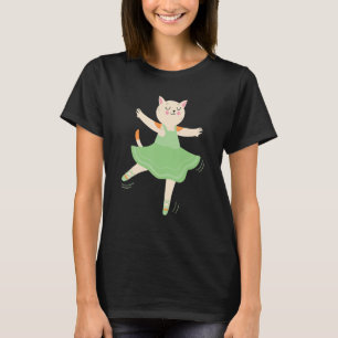Ballet Cat Ballerina Love To Dance Ballet T-Shirt