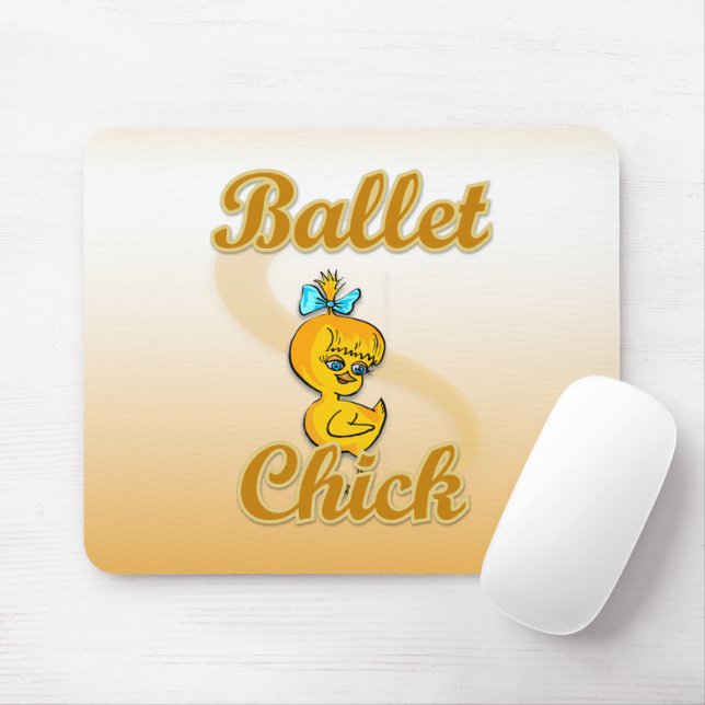 Ballet Chick Mouse Mat (With Mouse)