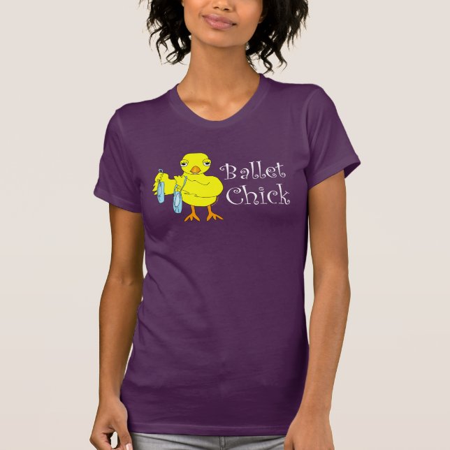 Ballet Chick Text T-Shirt (Front)