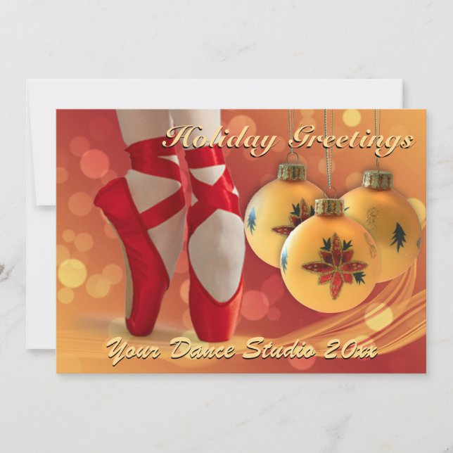 Ballet Christmas Holiday Greeting (Front)
