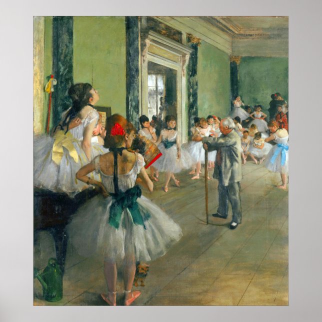 Ballet Class by Edgar Degas Poster (Front)