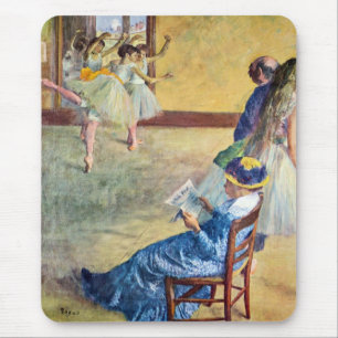Ballet Class, the Dance Hall by Edgar Degas Mouse Mat