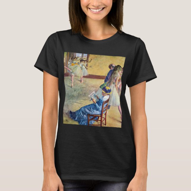 Ballet Class, the Dance Hall by Edgar Degas T-Shirt (Front)