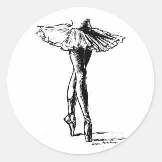 Ballet Classic Round Sticker