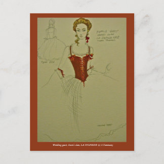 Ballet costume for LA SYLPHIDE Postcard