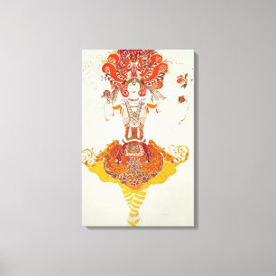 Ballet Costume for 'The Firebird', by Stravinsky Canvas Print
