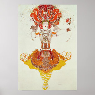 Ballet Costume for 'The Firebird', by Stravinsky Poster