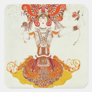 Ballet Costume for 'The Firebird', by Stravinsky Square Sticker