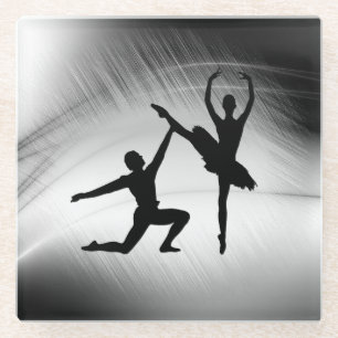 Ballet Couple Dance Glass Coaster