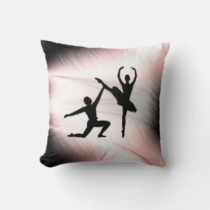 Ballet Couple Dance Pink Accent Cushion