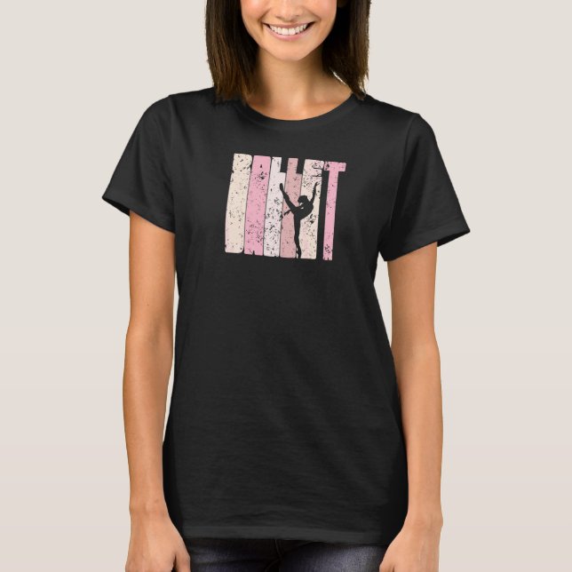 Ballet Cut Out Arabesque Back Print  Dance T-Shirt (Front)