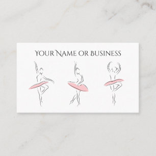 Ballet Dance Beautiful Ballerina Professional Business Card
