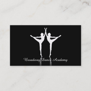 Ballet dance business cards chic