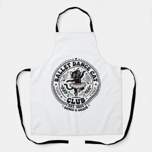 Ballet Dance Cat Pet Lover Shirt Art - Ballet Danc Apron