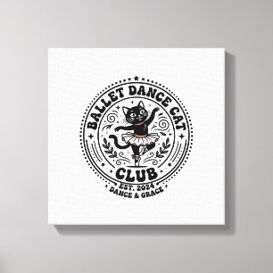 Ballet Dance Cat Pet Lover Shirt Art - Ballet Danc Canvas Print