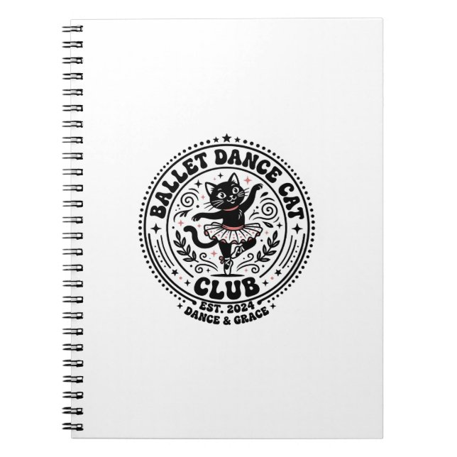 Ballet Dance Cat Pet Lover Shirt Art - Ballet Danc Notebook (Front)