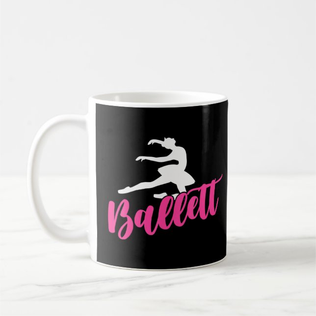 Ballet Dance Company Dancing Ballerina Shoes En Po Coffee Mug (Left)