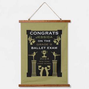 Ballet Dance Congratulations Hanging Tapestry