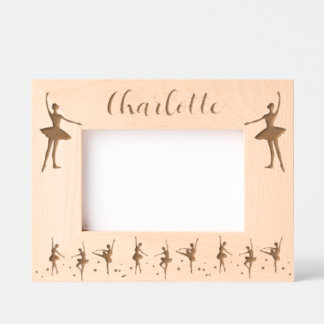 Ballet Dance Design Etched Picture Frame 