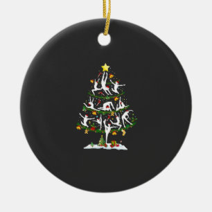 Ballet Dance Lover Xmas Lighting Ballet Christmas Ceramic Tree Decoration