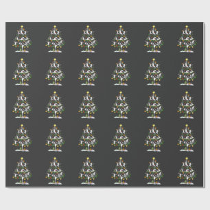 Ballet Dance Lover Xmas Lighting Ballet Christmas Wrapping Paper