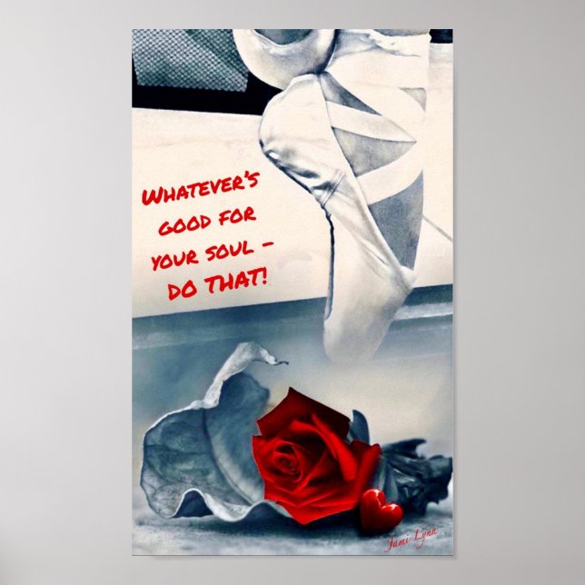 Ballet dance poster Motivational poster (Front)