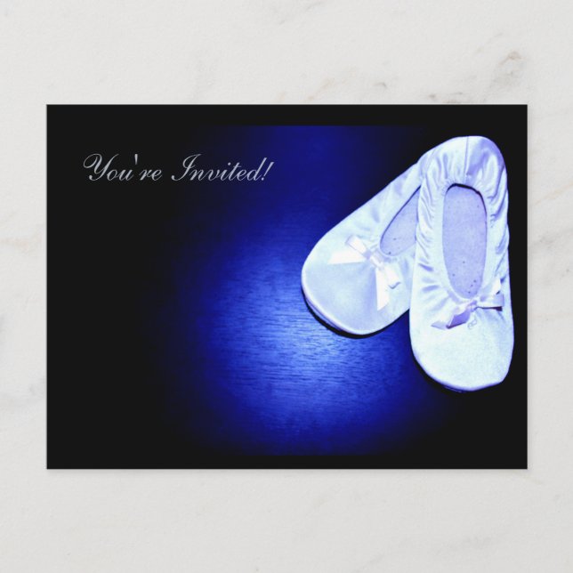 Ballet Dance Recital Invitation Postcard (Front)