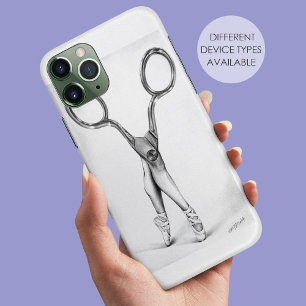 Ballet dance Scissors Ballerina Surreal drawing iPhone 11 Case